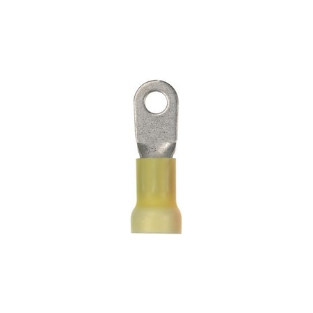 Panduit RING TERMINAL VINYL EXP INS., 4 AWG 1/4" STUD, 200/PK ROHS, PK 200 PV4-14RX-T